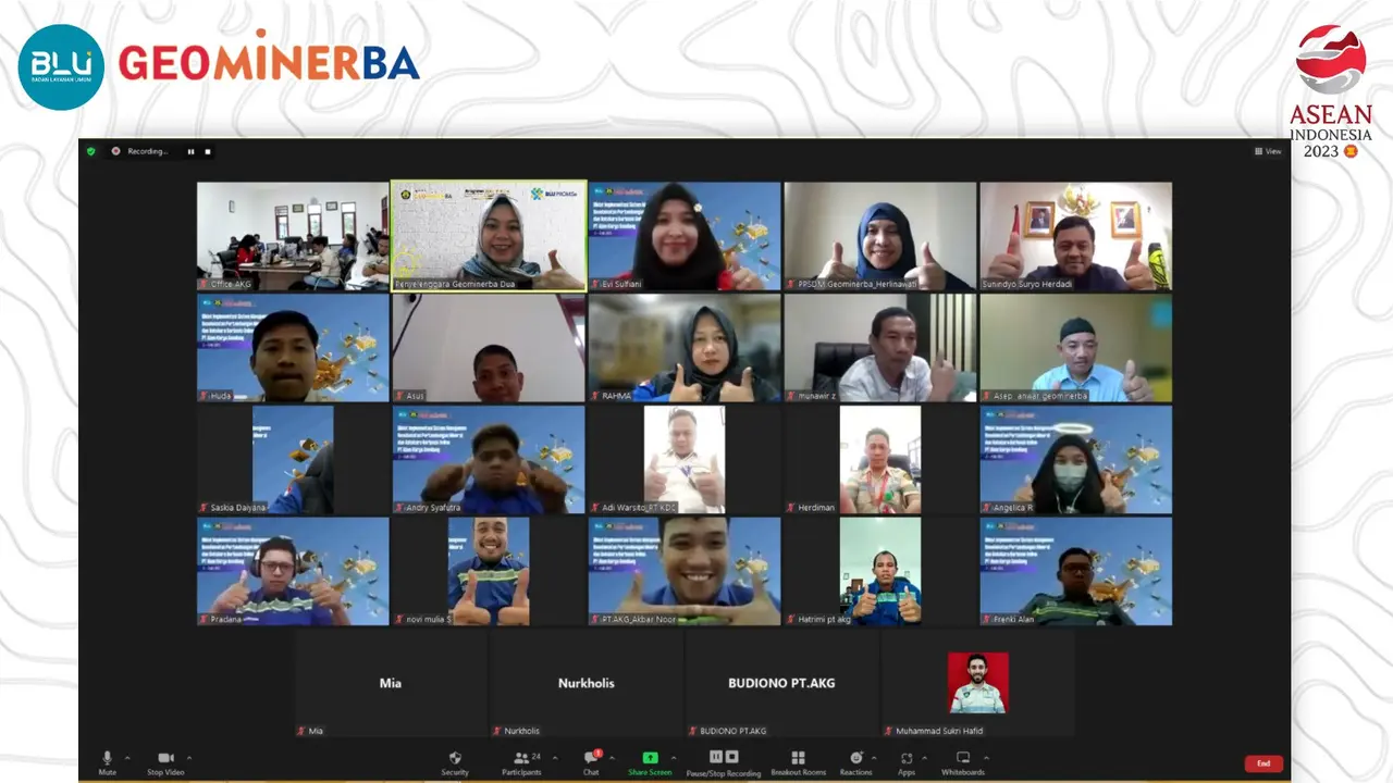 PT Alam Karya Gemilang Gandeng PPSDM Geominerba Gelar Diklat Implementasi SMKP secara Online