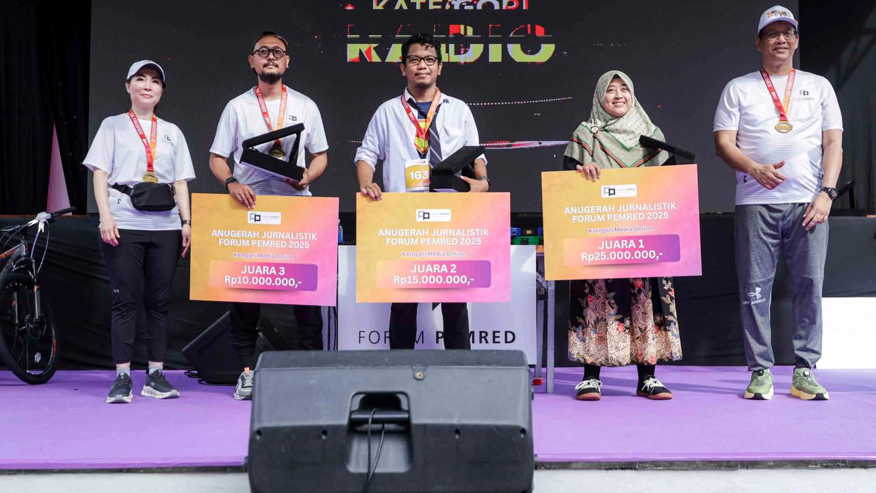 FOTO: Serunya Run for Good Journalism 2025 Bareng Menkeu Purbaya