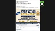 Deretan Hoaks Seputar Pendaftaran CPNS 2026, dari Kejaksaan hingga Kementerian Imigrasi