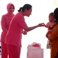 Ketua Umum Bhayangkari Ny. Juliati Sigit Prabowo melakukan peninjauan posko stunting di Kalimantan Barat (Kalbar) pada Senin (14/8/23). (Foto: Istimewa)