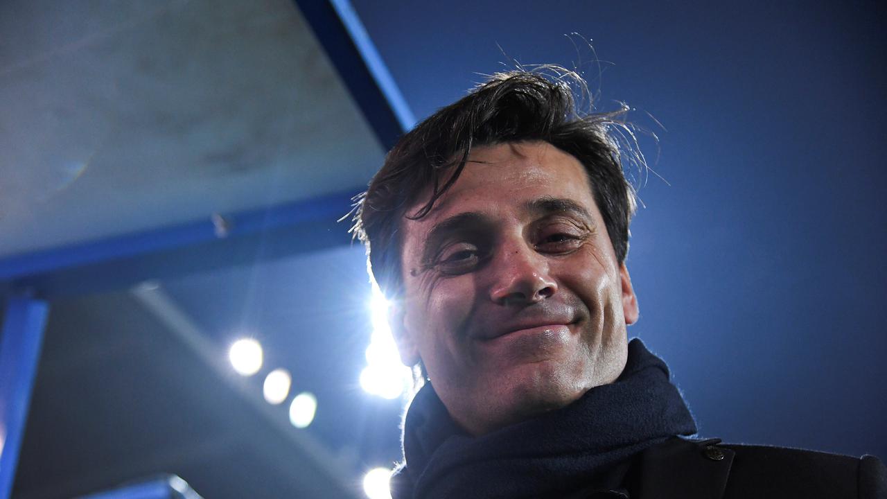 Pelatih AC Milan Vincenzo Montella