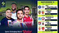 Jadwal dan Link Streaming Ligue 1 23/24 Week 11 di Vidio. (Sumber: dok .vidio.com)
