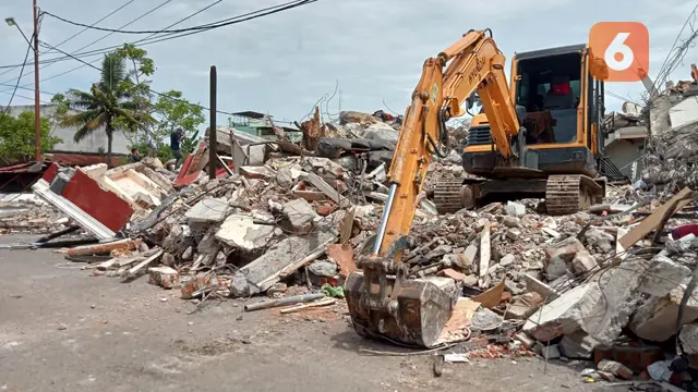 bangunan rusak akibat gempa Mamuju