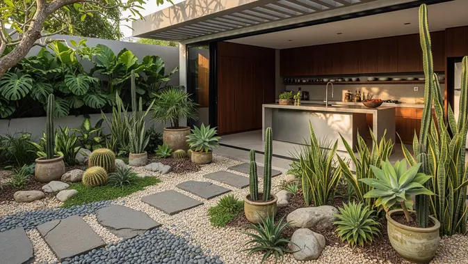 7 Tanaman Hias untuk Taman Kering di Samping Dapur, Cocok untuk Lahan Sempit