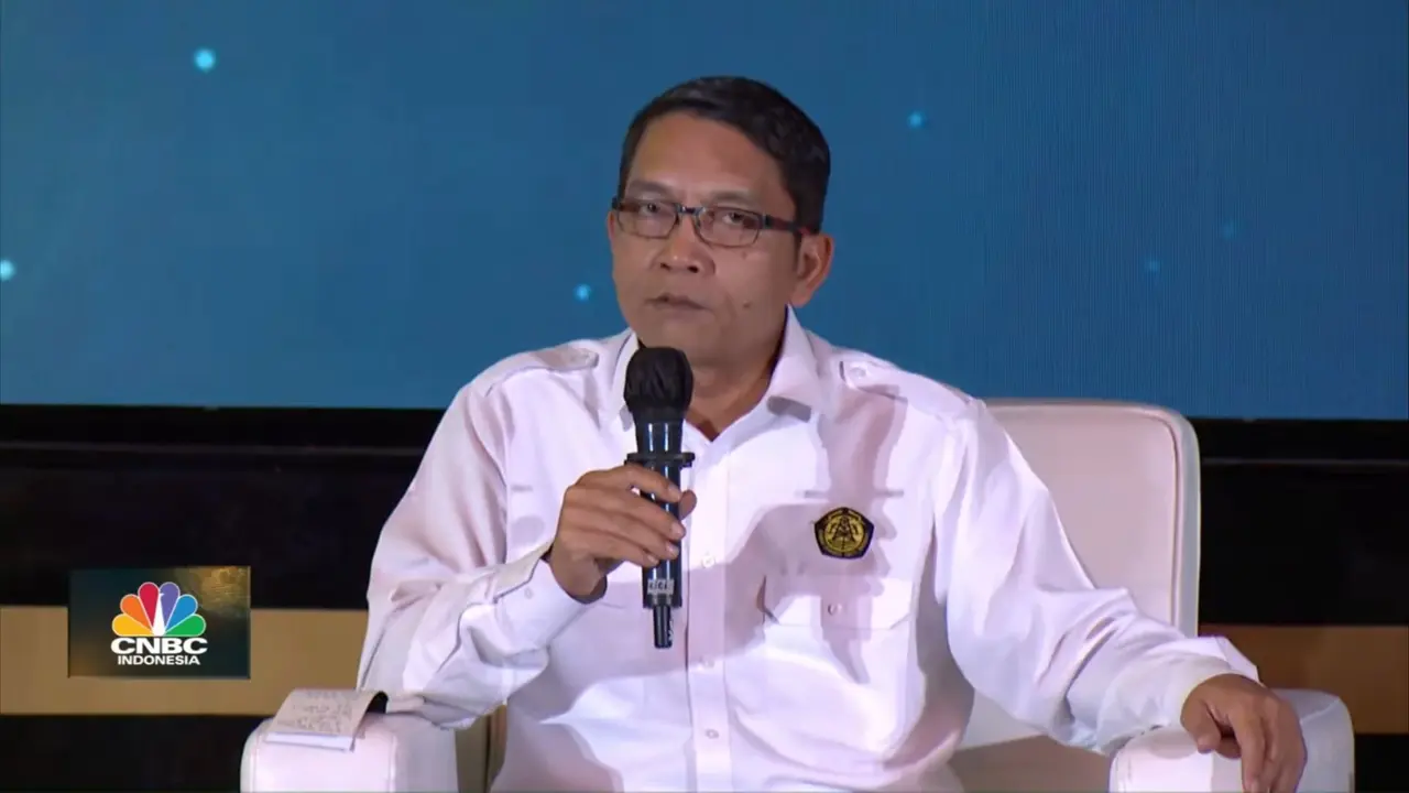 Direktur Jenderal Energi Baru Terbarukan dan Konservasi Energi Kementerian ESDM Dadan Kusdiana  dalam Forum Transisi Energi, Kamis (22/12/2022).