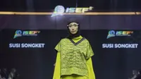 ISEF 2021 kembali digelar dengan mengusung tema “New Normal is Sustainable Fashion”. (Instagram/susi_songket).