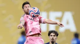 Inter Miami takluk dari PSG dengan skor telak 0-4 di laga babak 16 besar Piala Dunia Antarklub 2025 di Mercedez-Benz Stadium, Atlanta, Minggu (29/06/2025) malam WIB. (AFP/Charyl Triballeau)