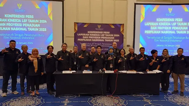 Konferensi pers LSF. (M Altaf Jauhar)