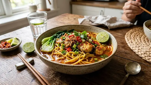 Resep Mie Ikan Pedas/AI Generated