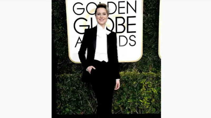 Kejutan Tampilan Maskulin Evan Rachel Wood di Golden Globe 2017