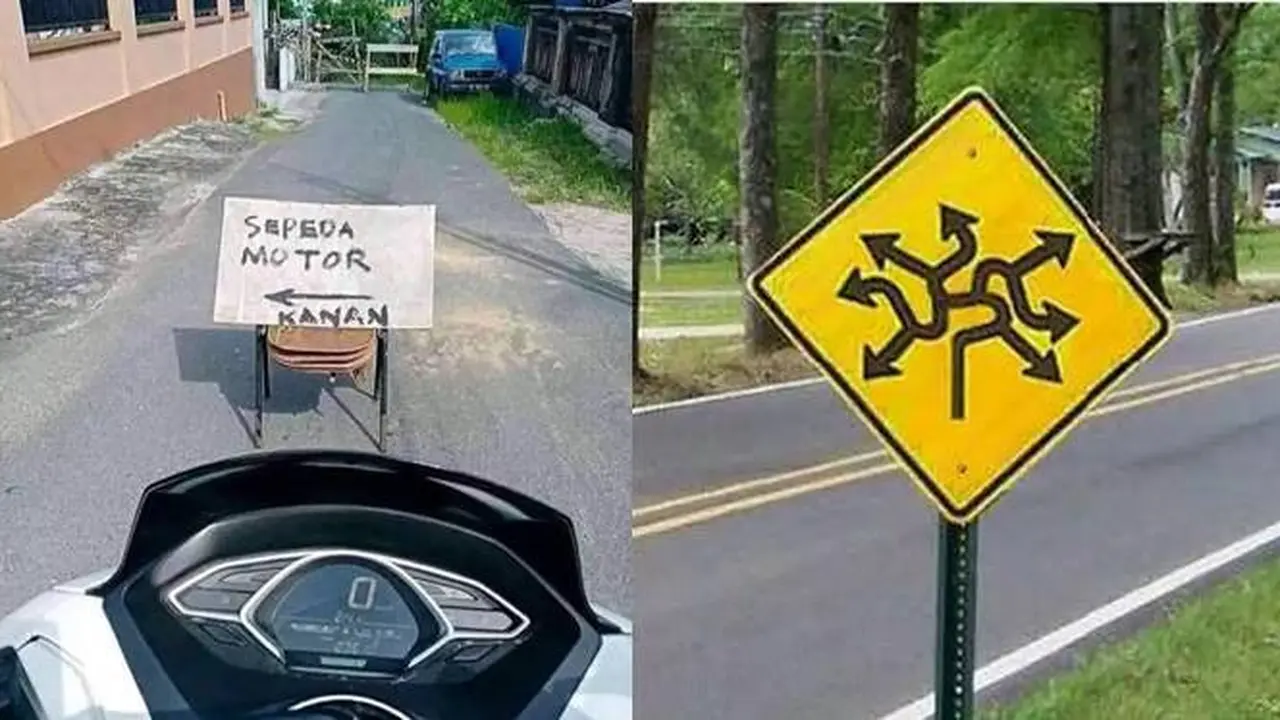 9 Potret Nyeleneh Papan Petunjuk Arah Ini Malah Menyesatkan