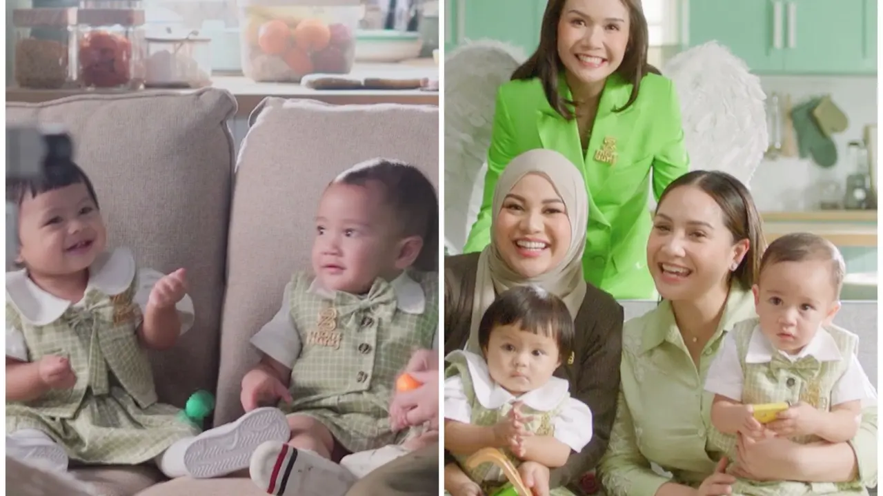 Netizen gemas lihat Cipung dan Ameena syuting iklan bareng