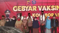 Kapolda Jawa Barat Inspektur Jenderal Suntana, mengajak masyarakat di rumah saja selama nataru untuk menghindari peningkatan covid-19. (Liputan6.com/Jayadi Supriadin)