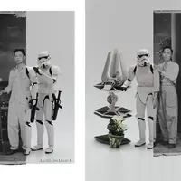 Seorang fotografer kreatif me-recreate foto-foto keluarganya dengan mainan Star Wars. Ide yang brilan! (Via: boredpanda.com)