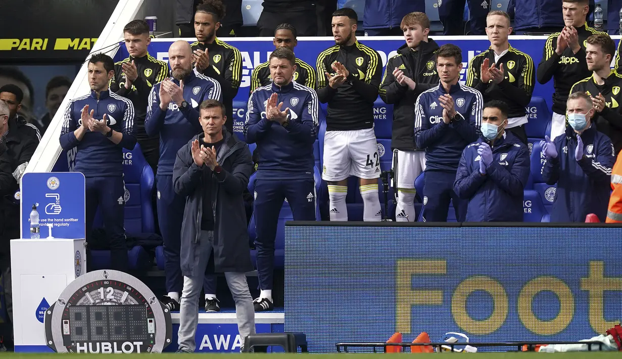 Dengan hasil ini, Leeds United pun masih terpuruk di peringkat ke-16 klasemen Liga Inggris dengan 23 poin dari 27 pertandingan. (PA via AP/Mike Egerton)