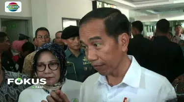 Jokowi tinjau pelayanan kesehatan di RS Hasan Sadikin Bandung. Dalam kunjungannya, Presiden memastikan pelayanan KIS dan BPJS berjalan optimal.