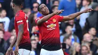 Marcus Rashford dan Anthony Martial. (AFP/Glyn Kirk)