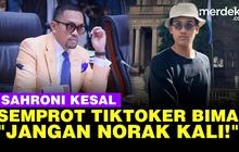 VIDEO: Ahmad Sahroni Murka TikToker Bima Komentari Jokowi Naik Mercy di Lampung