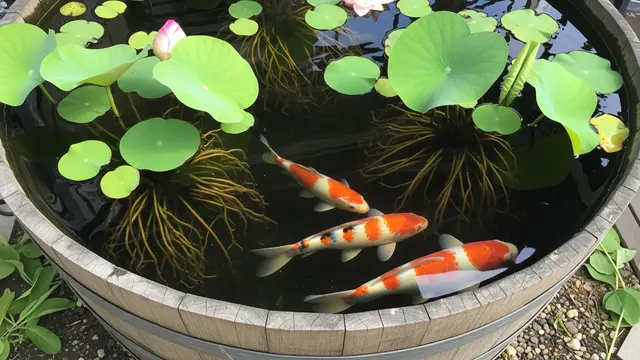 Ternak Ikan Koi dan Teratai/Gemini AI