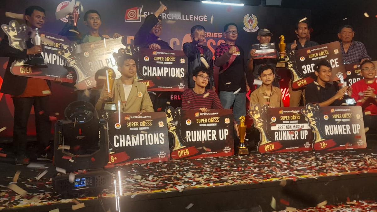 Super Chess National Tournament Double Sukses, FM Satria Duta Cahaya dan Universitas Brawijaya Raih Juara Series III