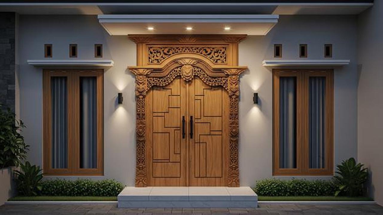 8 Model Joglo Depan Rumah Minimalis 2025, Ornamen Khas Jawa yang Kental tapi Modern