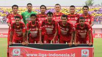 Semen Padang sebelum melawan Persita di Liga 2 2018 di Stadion Benteng Taruna, Tangerang, Rabu (5/9/2018). (Bola.com/Arya Sikumbang)