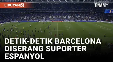 Panas! Barcelona Diserang Suporter Espanyol saat Selebrasi