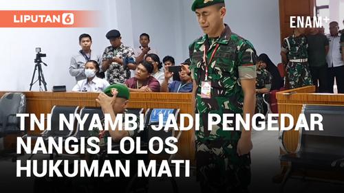 VIDEO: 'Nyambi' Jadi Kurir Narkoba, Anggota TNI Menangis Usai Dijatuhi Vonis Penjara Seumur Hidup