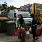 Kepala Satuan Pelayanan (Kasatpel) Terminal Lebak Bulus, M Imam Syafril mengatakan, hingga Rabu (26/4), suasana di Terminal Lebak Bulus belum terlihat adanya lonjakan penumpang arus balik. (Liputan6.com/Johan Tallo)