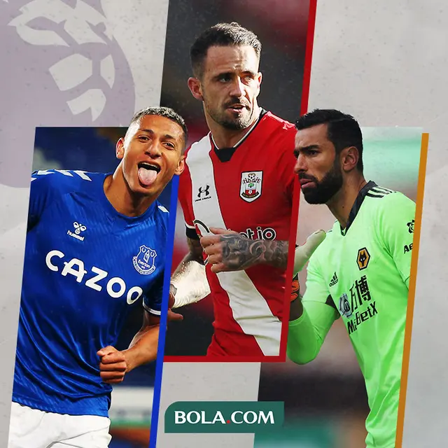 Richarlison, Danny Ings dan Rui Patricio