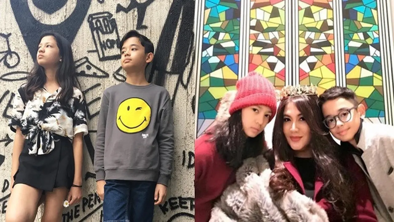 Beranjak Remaja, Ini 6 Potret Anak Kembar Cornelia Agatha yang Makin Menawan