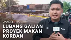 Proyek lapangan multifungsi yang sejatinya diperuntukkan kepentingan warga justru makan korban jiwa. Di lokasi sudah ada Putu Bagus.