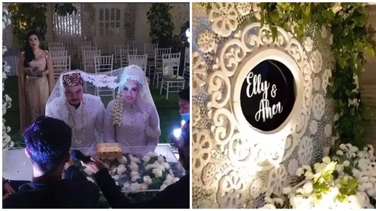 Resmi Jadi Suami Istri, Ini 5 Momen Akad Nikah Elly Sugigi dan Irwan Aher