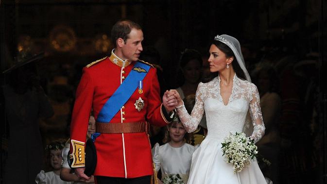 Pernikahan Pangeran William dan Kate Middleton. (Foto: AFP)