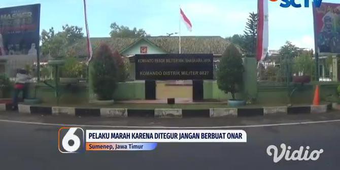 VIDEO: Pemuda Mabuk di Sumenep Serang Anggota TNI, Berakhir dengan Mediasi