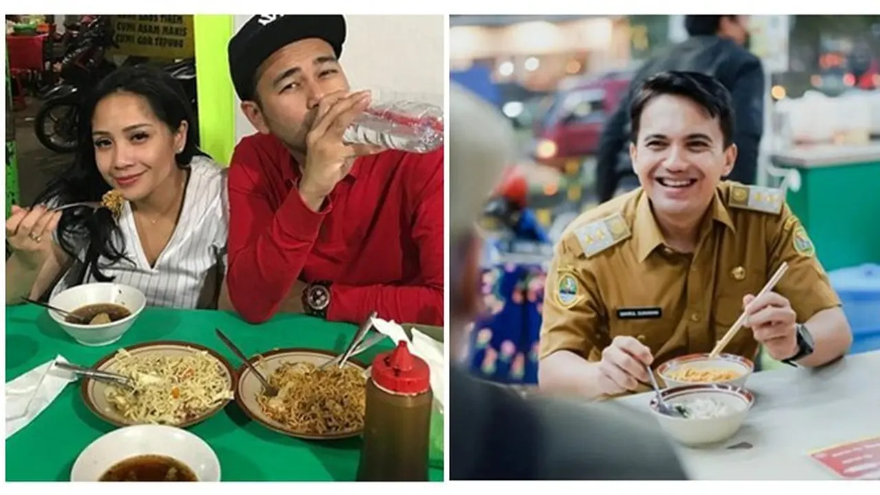 Potret 8 Artis saat Makan di Pinggir Jalan, Tetap Santai