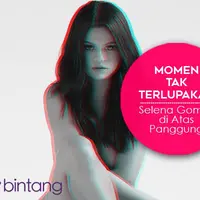 Momen-momen tak terlupakan Selena Gomez saat konser (Foto: Bintang Pictures, Desain: Muhammad Iqbal Nurfajri/Bintang.com)
