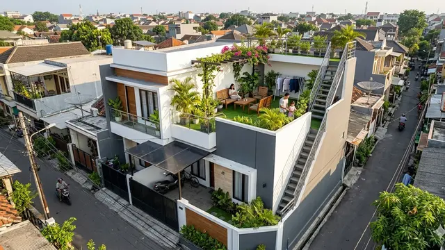 Rumah Minimalis 2 Lantai (Foto: Gemini AI)