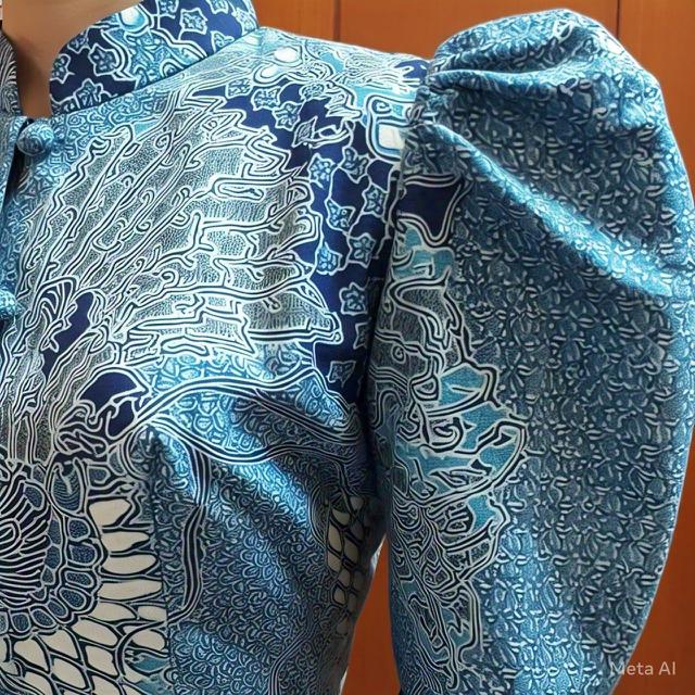 Gambar Model Atasan Batik Wanita Elegan