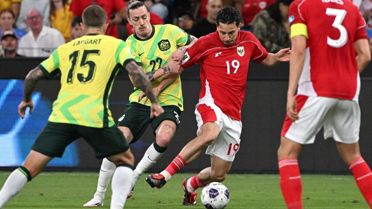 FOTO: Momen Timnas Indonesia Babak Belur Dibantai Australia 1-5, Begini Hitung-hitungan Peluang Garuda Lolos Piala Dunia