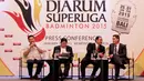 Djarum Superliga Badminton siap digelar. Suasana konferensi pers di Jakarta, Rabu (7/1/2015). (Liputan6.com/Faizal Fanani)