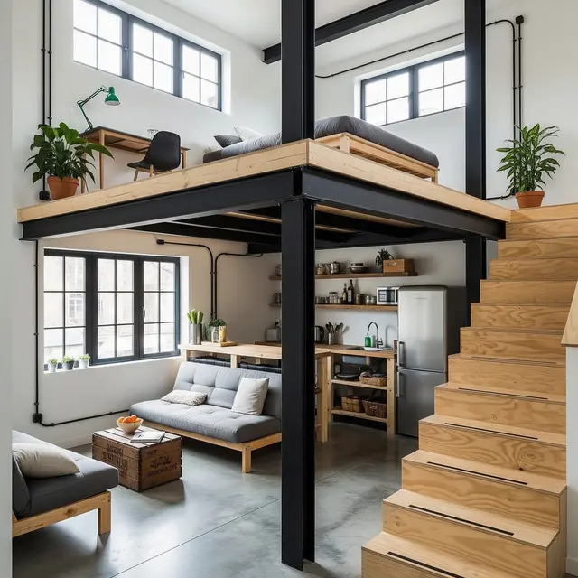 Gambar Rumah Mezzanine Murah tapi Cantik (Gemini AI)