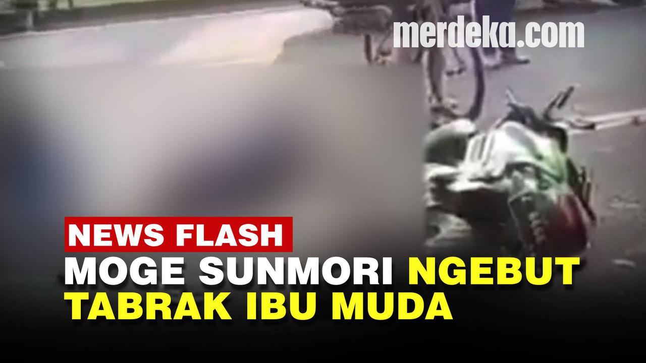 VIDEO: Kronologi Laju Kencang Moge Tabrak Ibu Muda Ditabrak dari Belakang