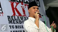 Ahmad Dhani saat ikut mendeklarasikan Orang Kita di kawasan Menteng, Jakarta, Jumat (13/5/2016). [Foto: Herman Zakharia/Liputan6.com]