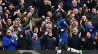 Tammy Abraham pecahkan kebuntuan Chelsea di babak kedua saat melawan Crystal Palace (AFP)