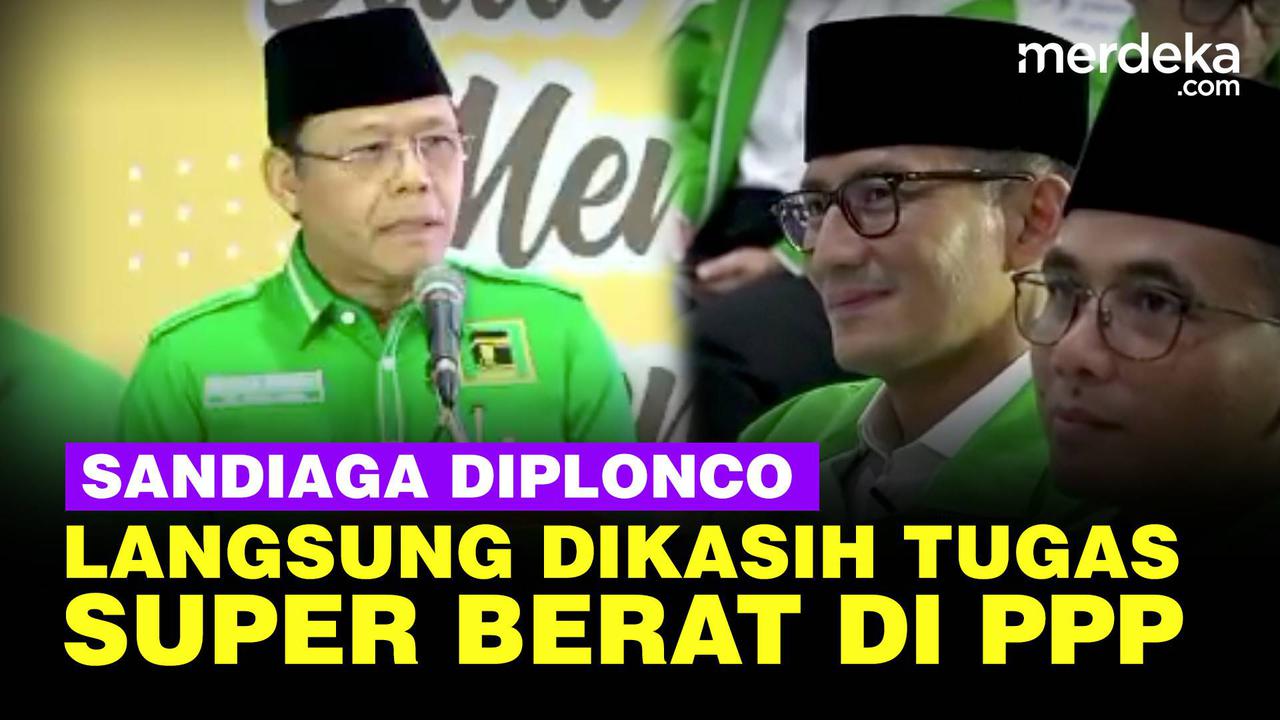 VIDEO: Plt Ketum PPP Beri Sandiaga Uno Tugas Berat di Pemilu 2024