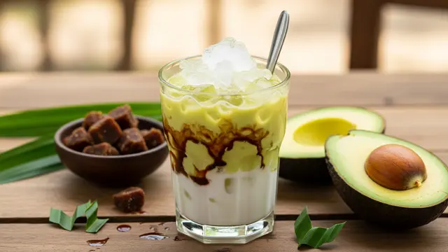 Resep Es Alpukat Santan Gula Merah