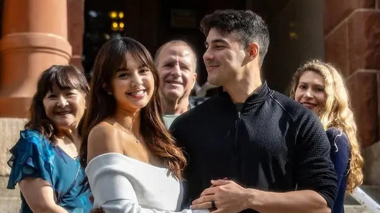 8 Potret Pernikahan 'Dadakan' Aurelie Moeremans dan Tyler di California, Momen Sakral Intimate Penuh Kebahagiaan