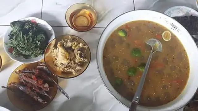 Pugalu, kuliner khas Kabupaten Lutra (Liputan6.com/ Eka Hakim)