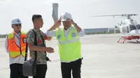 Menhub Budi Karya memastikan Bandara Kertajati Majalengka siap beroperasi dan melayani mudik Lebaran serta kebarangkatan haji tahun 2018. Foto (Liputan6.com / Panji Prayitno)
